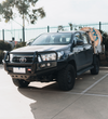 Hilux 2016-2020 707-02 Falcon Bull Bar Black A-Frame Package (LED Foglight) - SKU MCC-01017-702FOGUP