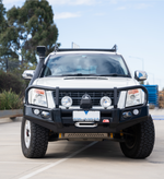 Dmax 2007-2011/ Holden RA7 -  707-02 Falcon Bull Bar Black A-Frame Package (LED Foglight) - SKU MCC-07002-702FOGUP