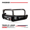 Land Cruiser 300 Series 2022-On - 808-01 Phoenix Bull Bar Triple Stainless Loops Package - SKU MCC-01023-801