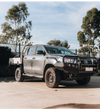 Hilux 2016-2020 707-02 Falcon Bull Bar Black A-Frame Package (LED Foglight) - SKU MCC-01017-702FOGUP