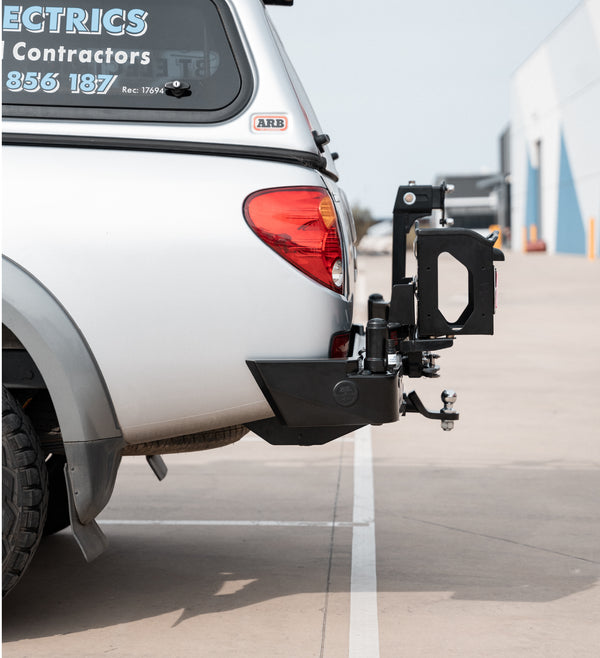 Triton ML 2006-2009 022-02 Rear Wheel Carrier Single Jerry Can Holder Package - SKU MCC-02002-202MLPK2