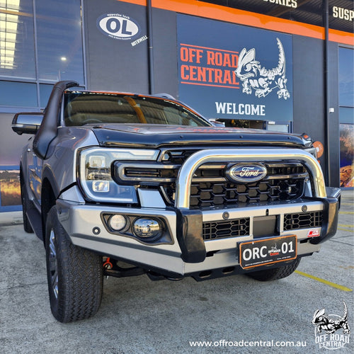 Next-Gen Ranger/Everest 2022-On - 707-01 Falcon Bull Bar Single Stainless Loop Package (LED Foglight) - SKU MCC-05010-701SSLFOG