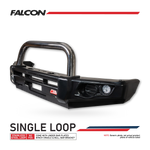 Dmax facelift 2017-2020 707-01 Falcon Bull Bar Single Black Loop Package (No Foglight) - SKU MCC-08005-701SBL