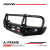 Dmax facelift 2017-2020 707-02 Falcon Bull Bar Black A-Frame Package (No Foglight) - SKU MCC-08005-702UP