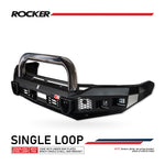 Land Cruiser 300 Series 2022-On - 078-01SQSSL Rocker Bull Bar Single Stainless Loop Package - SKU MCC-01023-7801SQSSL