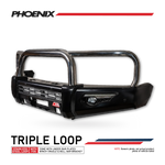 All-New Amarok 2023-On - 808-01 Phoenix Bull Bar Triple Stainless Loops Package - SKU MCC-04002-801