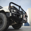 Land Cruiser 70 series 1984-2007 707-02 Falcon Bull Bar Black A-Frame Package (LED Foglight) - SKU MCC-01003-702FOG