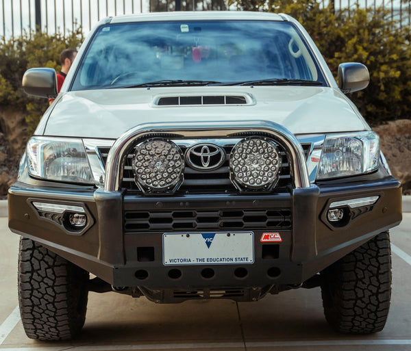 Hilux KUN26R 2012-2015 808-01 Phoenix Bull Bar Single Stainless Loop Package - SKU MCC-01015-801SSL