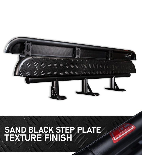 Land Cruiser 76 series 2007-Current  309SBK Side Step Package (Sand Black) - SKU MCC-01005-309SBS76