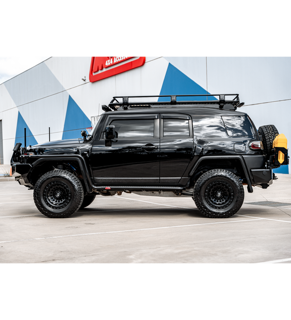 FJ Cruiser XJ10 2006-2017 039ABSR808 All Black Side Step and Rail Package (60mm Bull Bar) - SKU MCC-01012-039ABSR808