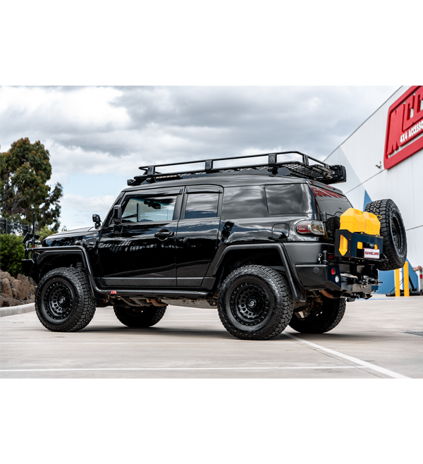 FJ Cruiser XJ10 2006-2017 039ABSR808 All Black Side Step and Rail Package (60mm Bull Bar) - SKU MCC-01012-039ABSR808