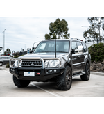 Pajero NS NX NT NW 2006-2021 707-01 Falcon Bull Bar Triple Stainless Loops Package (LED Foglight) - SKU MCC-02004-701FOGUP