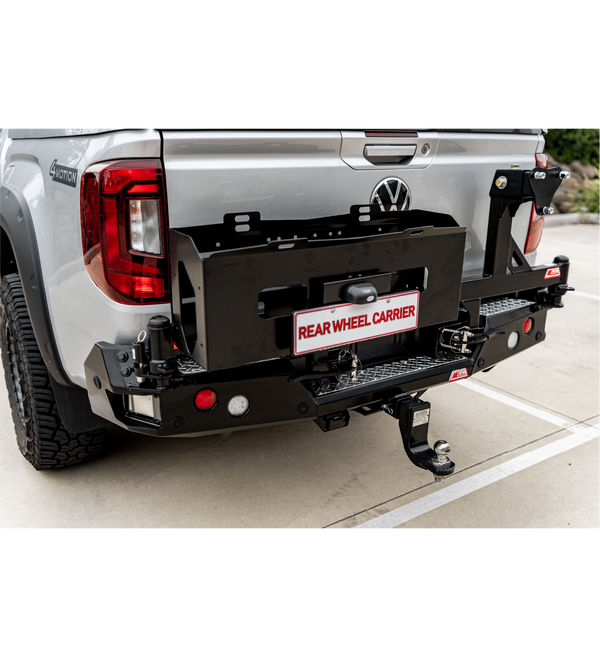 All-New Amarok 2023-On - 022-02 Rear Wheel Carrier Double Jerry Can Holder Package - SKU MCC-04002-202PK3