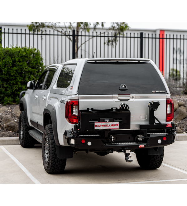 All-New Amarok 2023-On - 022-02 Rear Wheel Carrier Double Jerry Can Holder Package - SKU MCC-04002-202PK3