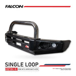 Rodeo TF 1988-2003 707-01 Falcon Bull Bar Single Stainless Loop Package (No Foglight) - SKU MCC-07000-701SSL