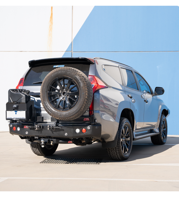 Pajero Sport QE 2015-2020 022-02 Rear Wheel Carrier Single Jerry Can Holder Package - SKU MCC-02010-202PK2