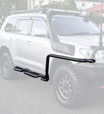 Triton MR 2019-Present 039TWBSR808 Twisted Side Step and Rail Package (Chrome Step Plate) (60mm Bull Bar)