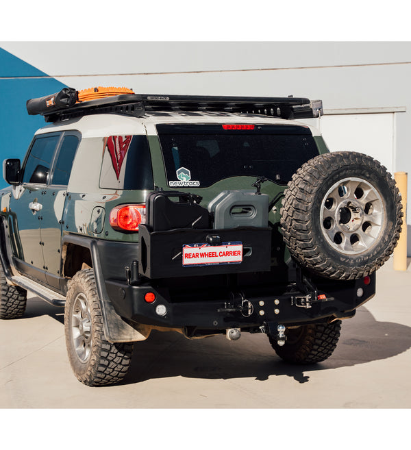 FJ Cruiser XJ10 2006-2017 022-02 Rear Wheel Carrier Bar - 022-02 Rear Wheel Carrier Double Jerry Can Holder Package - SKU MCC-01012-202PK3