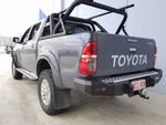 Hilux KUN26R 2012-2015 03205BTR Swing Sport Bar Black Tube with Roof Rack Package - SKU MCC-01015-05B185TR