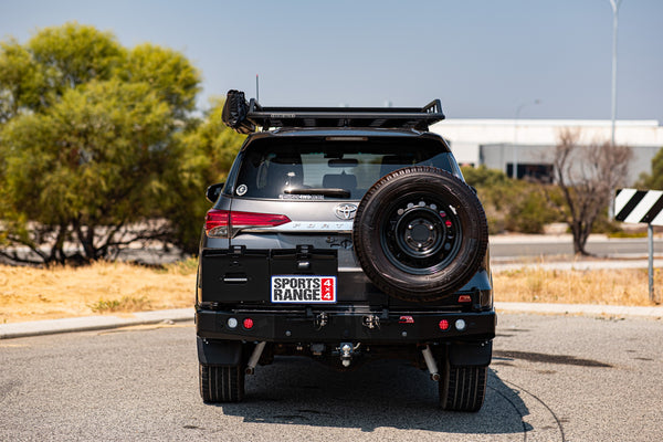 Fortuner Facelift 2021-On 022-02 Rear Wheel Carrier Double Jerry Can Holder Package - SKU MCC-01022-202PK3