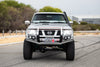 Patrol Y61 2005-2012 707-02 Falcon Bull Bar Black A-Frame Package (LED Foglight) - SKU MCC-03004-702FOGUP