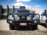 Patrol Y62 2012-2017 707-02 Falcon Bull Bar Black A-Frame Package (LED Foglight) - SKU MCC-03005-702FOGUP