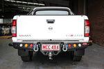 Navara D22 1997-2015 022-03 Jack Rear Bar with Light kit and Chrome Step Plate Package - SKU MCC-03008-203SPL