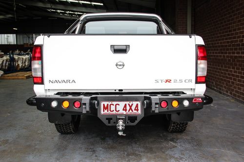 Navara D22 1997-2015 022-03 Jack Rear Bar with Light Kit Package - SKU MCC-03008-203L