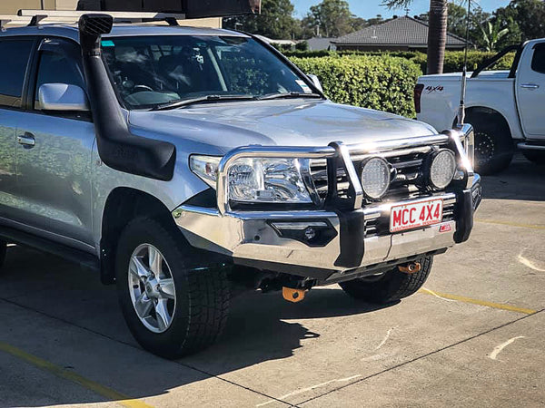 Land Cruiser 200 series prefacelift 2007-2015  808-02A Alloy Phoenix Bull Bar A-Frame Package - SKU MCC-01008-802AW