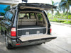 Land Cruiser 100 series 1998-2007 4402 Galvanised Steel Carpet Dual Drawer System with Small Fridge Slide Package - SKU MCC-01007-4402S