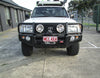 Land Cruiser 105 series 1998-2007  707-02 Falcon Bull Bar Black A-Frame Package (LED Foglight) - SKU MCC-01014-702FOGUP