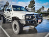 Toyota Hilux 1988-1997 LN105/LN106 (Live) - 707-02 Falcon Bull Bar Black A-Frame Package (LED Foglight) - SKU MCC-01000-702FOG