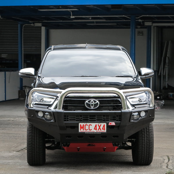 Hilux 2020-On 707-01 Falcon Bull Bar Triple Stainless Loops Package (No Foglight) - SKU MCC-01021-701UP