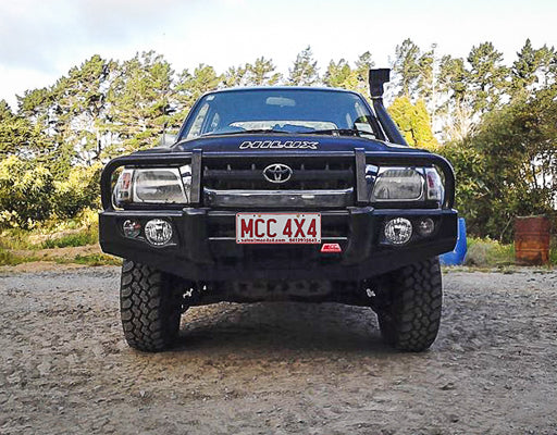 Toyota Hilux 1997-2004 707-02 Falcon Bull Bar Black A-Frame Package (No Foglight) - SKU MCC-01001-702UP