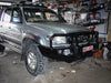 Toyota Hilux 1997-2004 707-02 Falcon Bull Bar Black A-Frame Package (LED Foglight) - SKU MCC-01001-702FOGUP