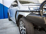 Hilux 2016-Current 039SBSR Side Step and Rail Package (Sand Black) (50mm Bull Bar) - SKU MCC-01017-039SBSR