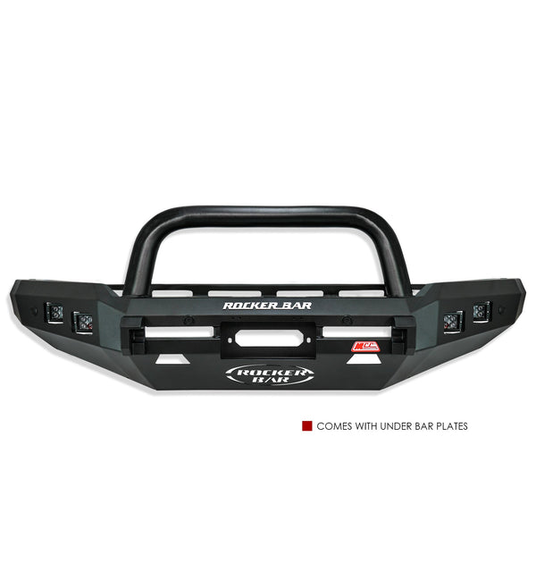 Dmax RG 2020-Present  078-01SQSBL Rocker Bull Bar Single Sand Black Loop Package - SKU MCC-08007-7801SQSBL