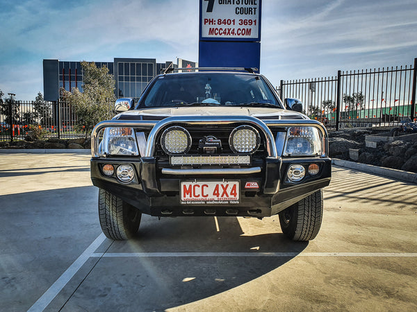 Dmax 2003-2006/ Holden Rodeo RA - 707-01 Falcon Bull Bar Triple Stainless Loops Package (No Foglight) - SKU MCC-07001-701UP