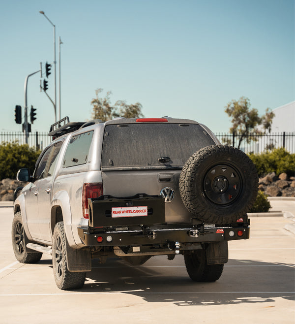 Amarok 2011-On 022-02 Rear Wheel Carrier Double Jerry Can Holder Package - SKU MCC-04001-202PK3