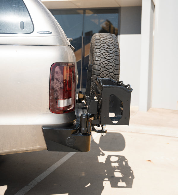 Amarok 2011-On 022-02 Rear Wheel Carrier Double Jerry Can Holder Package - SKU MCC-04001-202PK3