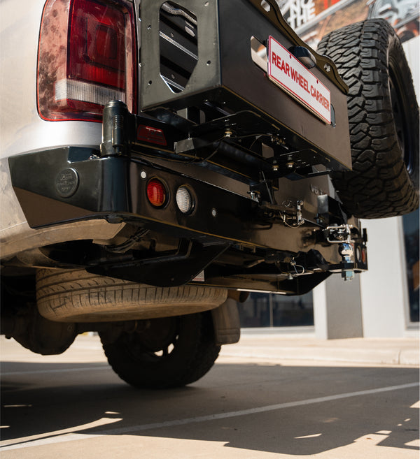 Amarok 2011-On 022-02 Rear Wheel Carrier Double Jerry Can Holder Package - SKU MCC-04001-202PK3