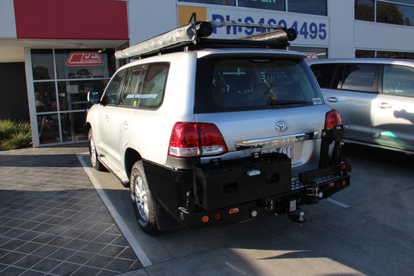 Land Cruiser 200 series 2007-2021  022-02 Rear Wheel Carrier Double Jerry Can Holder Package - SKU MCC-01008-202PK3