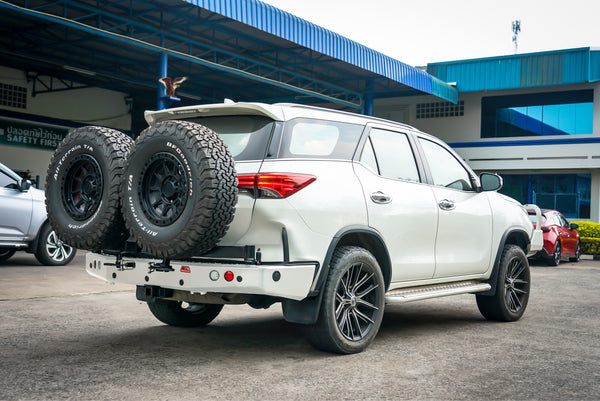 Fortuner Facelift 2021-On 022-02 Rear Wheel Carrier Dual Wheels Carrier Package - SKU MCC-01022-202PK1