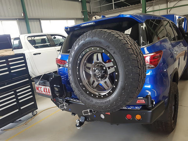 Fortuner 2015-Current 022-02 Rear Wheel Carrier Dual Wheels Carrier Package - SKU MCC-01018-202PK1