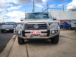 Amarok 2011-On 707-01 Falcon Bull Bar Triple Stainless Loops Package (LED Foglight) - SKU MCC-04001-701FOGUP