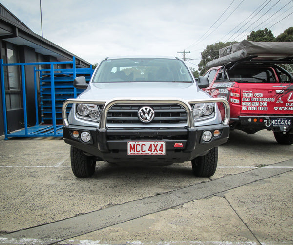 Amarok 2011-On 707-01 Falcon Bull Bar Triple Stainless Loops Package (No Foglight) - SKU MCC-04001-701UP