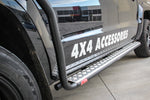 Amarok 2011-On 039BSR808 Side Step and Rail Package (Chrome Step Plate) (60mm Bull Bar) - SKU MCC-04001-039BSR808