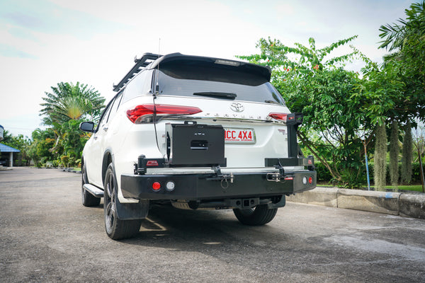 Fortuner Facelift 2021-On 022-02 Rear Wheel Carrier Single Jerry Can Holder Package - SKU MCC-01022-202PK2