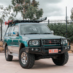 Pajero NH NL 1991-1999 707-02 Falcon Bull Bar Black A-Frame Package (No Foglight) - SKU MCC-02007-702