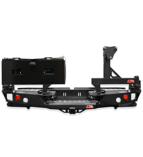 Dmax RG/BT50 TF 2020-Present  022-02 Rear Wheel Carrier Double Jerry Can Holder Package - SKU MCC-08007-202PK3